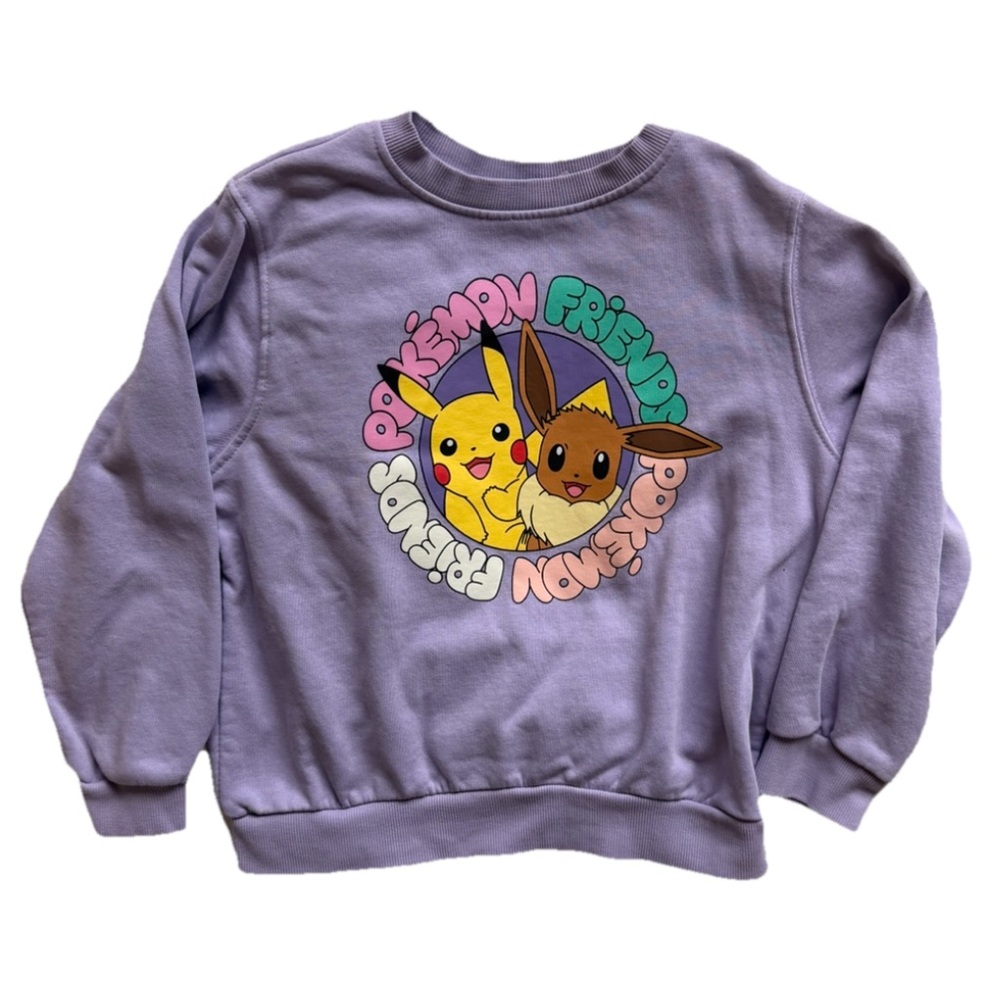 Purple Pikachu & Eevee H&M Sweatshirt